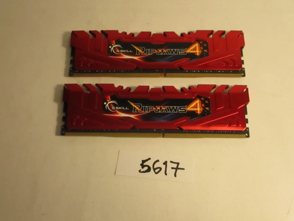 G.Skill Ripjaws 4 2X4GB=8Gb  PC4-21300 2666Mhz DDR4 DESKTOP MEMORY RAM (5617) - Image 2 of 2