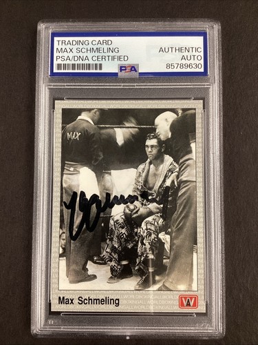 Max Schmeling Signed 1991 AW Sports #134 Boxing Card Heavyweight Auto PSA/DNA