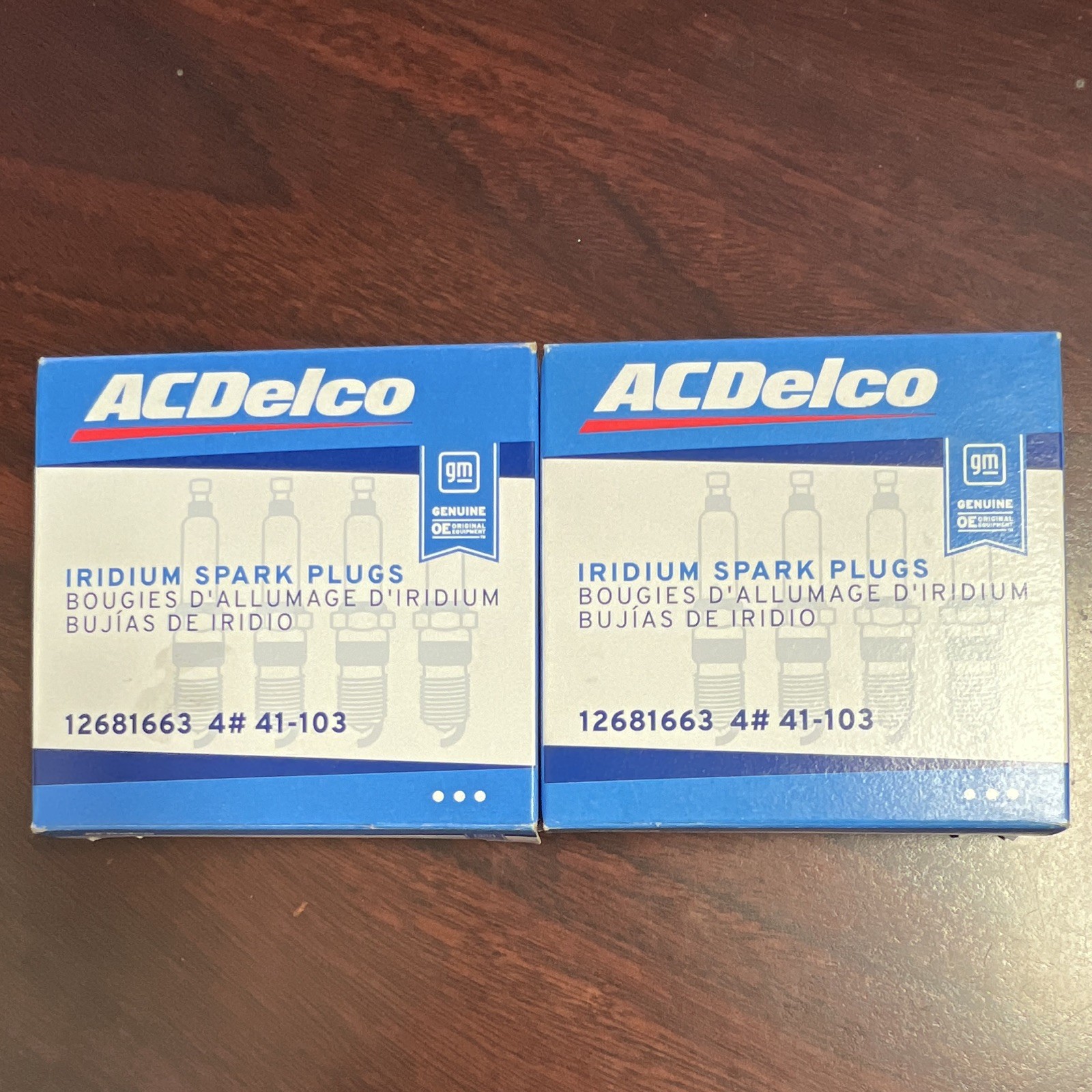 12681663 GM OEM Iridium Spark Plugs ACDelco Pack Of 5