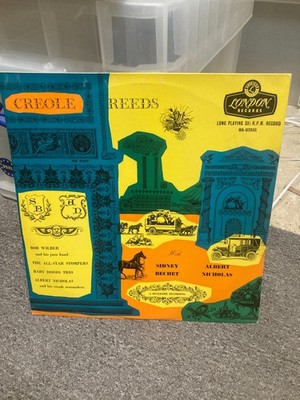 SIDNEY BECHET & ALBERT NICHOLAS CREOLE REEDS, 1956 VINYL LP, HAU2035, 1B/1B, VG
