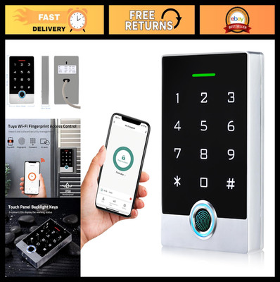 Wireless WiFi Access Control System - Fingerprint Keypad, ID Keyfob, Weatherproo