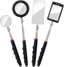 4PCS Telescoping Inspection Mirror LED Lighted Inspection Mirror for Mechanic Ch