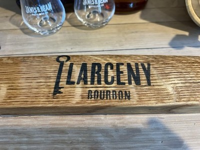 Larceny Bourbon Barrel Whiskey Stave Piece Sign Gift For Bourbon Lover Bar Decor
