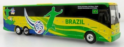 Van Hool CX-45 Coach: World Cup Brazil National Team 1:87 (HO) Diecast Model Bus