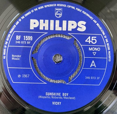 Vicky (Leandros)  Sunshine Boy  Original UK 7  Philips BF 1599 PLAY GRADED EX