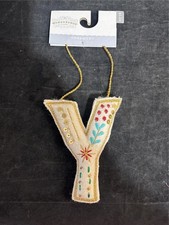 Wondershop at Target Christmas Ornament Letter "Y" new w/Tags