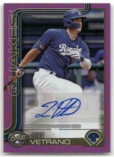 2025 Topps Pro Debut Baseball Joe Vetrano #PD-63 Fuchsia Foil Auto /199