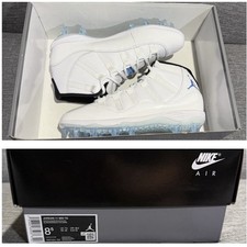 225 Nike Air Jordan 11 Xi Mid Football Lacrosse Cleats Legend Blue 8.5 Hm7324
