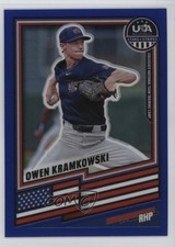 2026 Panini Stars & Stripes Prizm Blue Prizm 171/299 Owen Kramkowski #100 0xr1