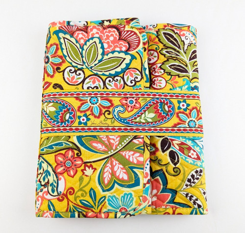 Vera Bradley Changing Pad Clutch Provencal Retired Pattern Yellow Teal Paisley