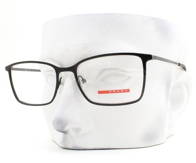 Prada Linea Rossa Eyeglasses VPS 51L 1AB-1O1 Glasses Shiny Black 54mm with Case