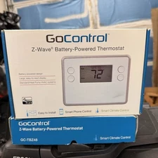 GoControl Z-Wave Battery-Powered Thermostat GC-TBZ48 Smart Phone Climate Control