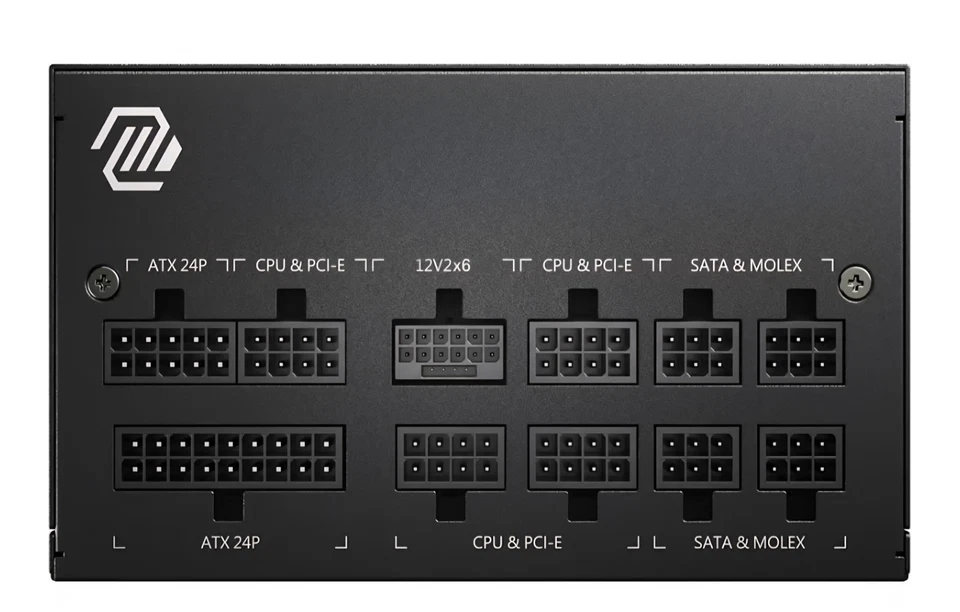 MSI - MAG A750GL PCIE 5 750W ATX 3.1 Full Modular 80+ Gold Gaming Power Supply - Image 3 of 4