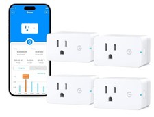 Govee Smart Plug with Energy Monitoring, WiFi Govee Smart Outlet 4 Pack