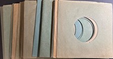 45rpm Medium/Light Green Storage Sleeves, Lot of 25
