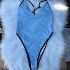 Berlook Blue Bikini with Black Trim 0001