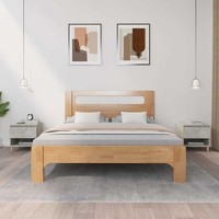 Nachttische 2 Stk. Betongrau 50X46X50 Cm Holzwerkstoff