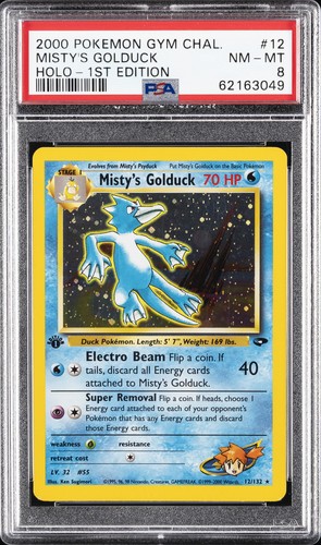 Misty's Golduck (1st Edition) graded PSA 8 for sale on eBay