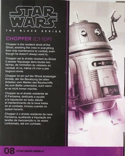 Star Wars The Black Series 6" - Chopper (C1-10P) - #08 Star Wars Rebels - Photo 3/3