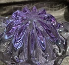 MURANO GLASS SCALLOPED LILAC/ AMETHYST Colored FRUIT BOWL
