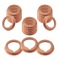 20Pcs Oil Drain Plug Gasket, Copper Crush Washer Compatible with Nissan/Infin...