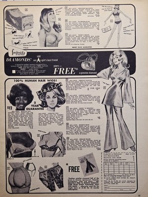 Frederick's of Hollywood Print Ad 1970 - Wet Look Pajama Body Shaping Underwear