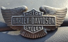 Vintage Harley-Davidson Winged Motor Cycles Belt Buckle &ndash; Cast Metal 613