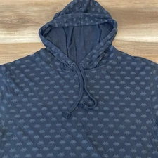 Level Up Space Invaders Hoodie Mens XXL Black Long Sleeve Pullover Drawstring