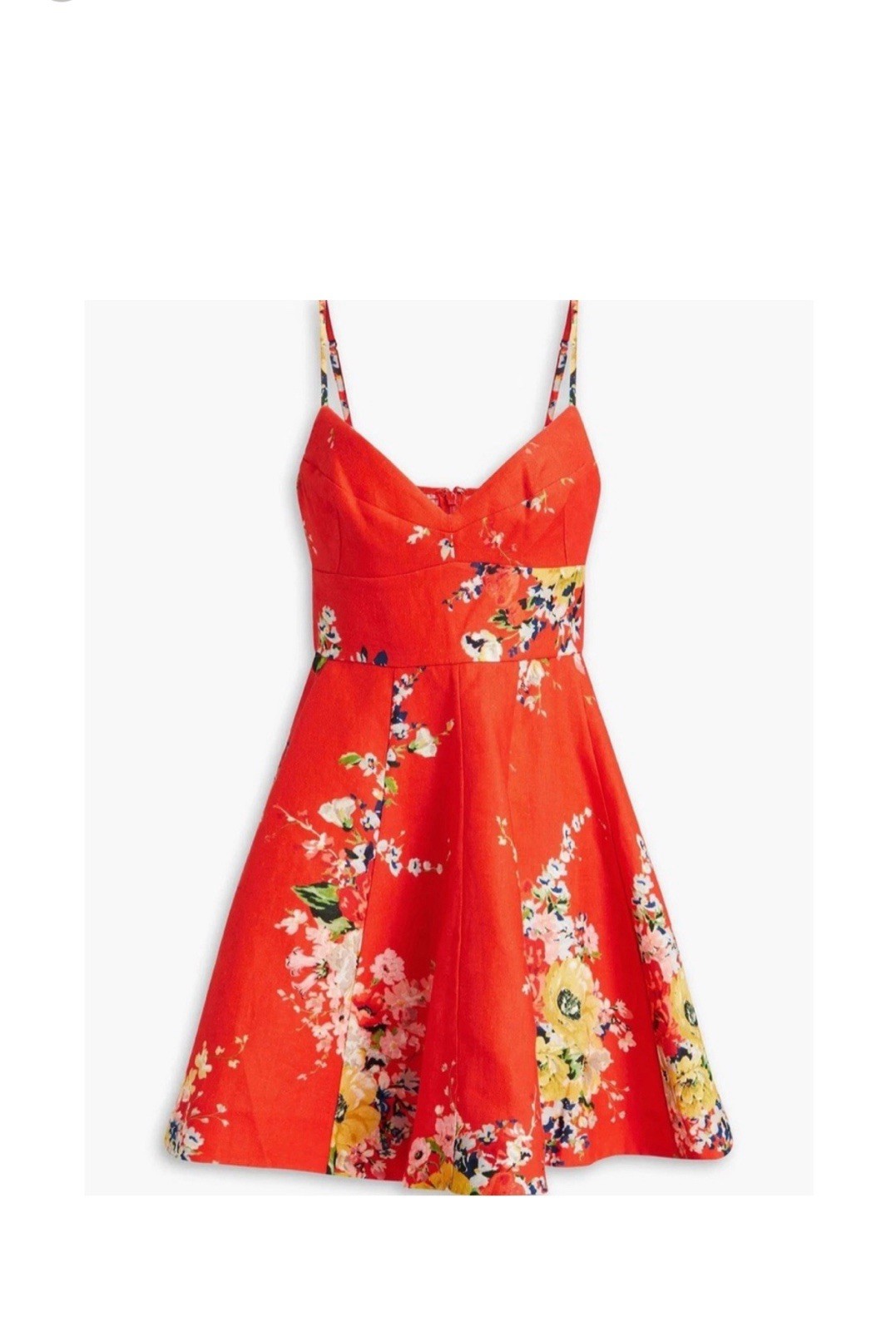 ZIMMERMANN Floral-print linen mini dress
