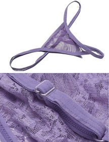 Purple Women Sexy Lingerie Underwear Babydoll Sleepwear Sets Lace Dress G-string