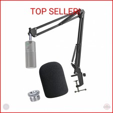 Razer Seiren X Boom Arm with Pop Filter - Mic Stand with Foam Cover Windscreen f