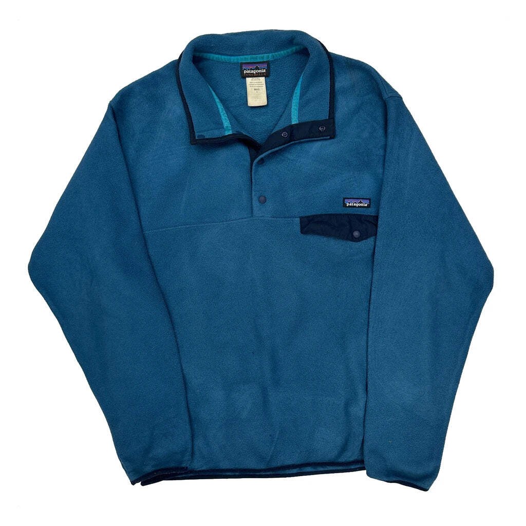 Synchilla Patagonia Snap-T Fleece - Large Blue Polyester