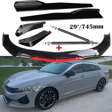 Front Bumper Lip Splitter Spoiler Glossy Body Side Skirt For KIA K5 GT GT-line