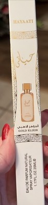 Lattafa Hayatti Gold Elixir Edition Eau de Parfum Travel Size Spray