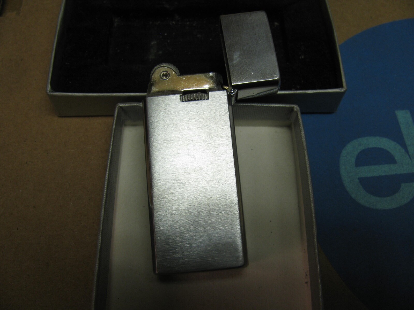 Vintage Barlow B16 Lighter with Champion Spark Plug Logo