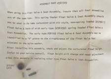 JOHNSON EVINRUDE OMC VALVE SEAT PART 381709