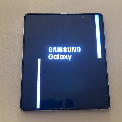 FOR PARTS - Samsung Galaxy Z Fold 4 5G 256GB Beige Smartphone - Inner LCD Damage