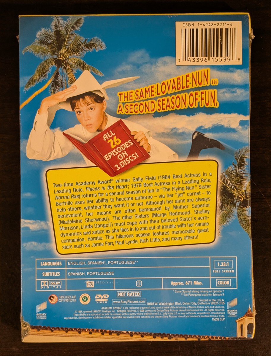 The Flying Nun - The Complete Second Season (DVD, 2006, 3