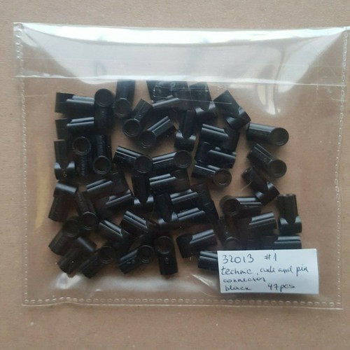 VGC Lego 47pcs 32013 Technic Technic Axle & Pin Connector Black