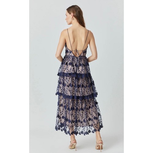 Endless Rose Woman CROCHET LAYERED MIDI DRESS, Size Small - Picture 5 of 15