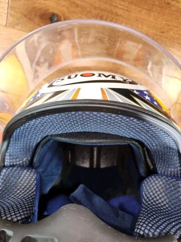 SUOMY SPEC1R AIRTRIX Extreme Eagle Full Face Motorcycle Helmet Sz L 7 1/4-7 3/8 - Picture 16 of 17