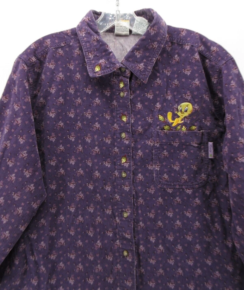 Camisa Top De Pana Púrpura De Colección Piolín Pájaro Mujer 18W 20W Plus Tunes Loony Y2K Foto 2 de 4