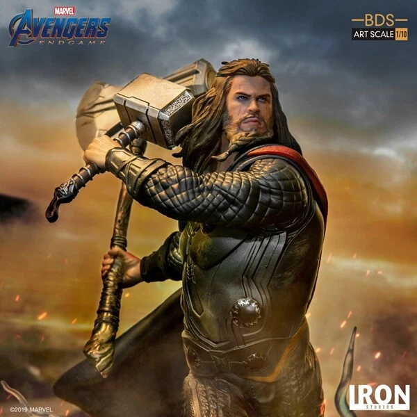 Iron Studios Avengers Endgame Thor Escala 1/10 Acabado Figura Estatua Modelo 10.6" Foto 3 de 4