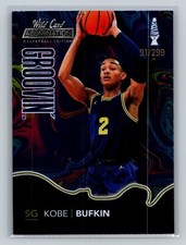KOBE BUFKIN 2022 Wild Card Alumination Basketball #BG-36 Blue Groovin NBA /299