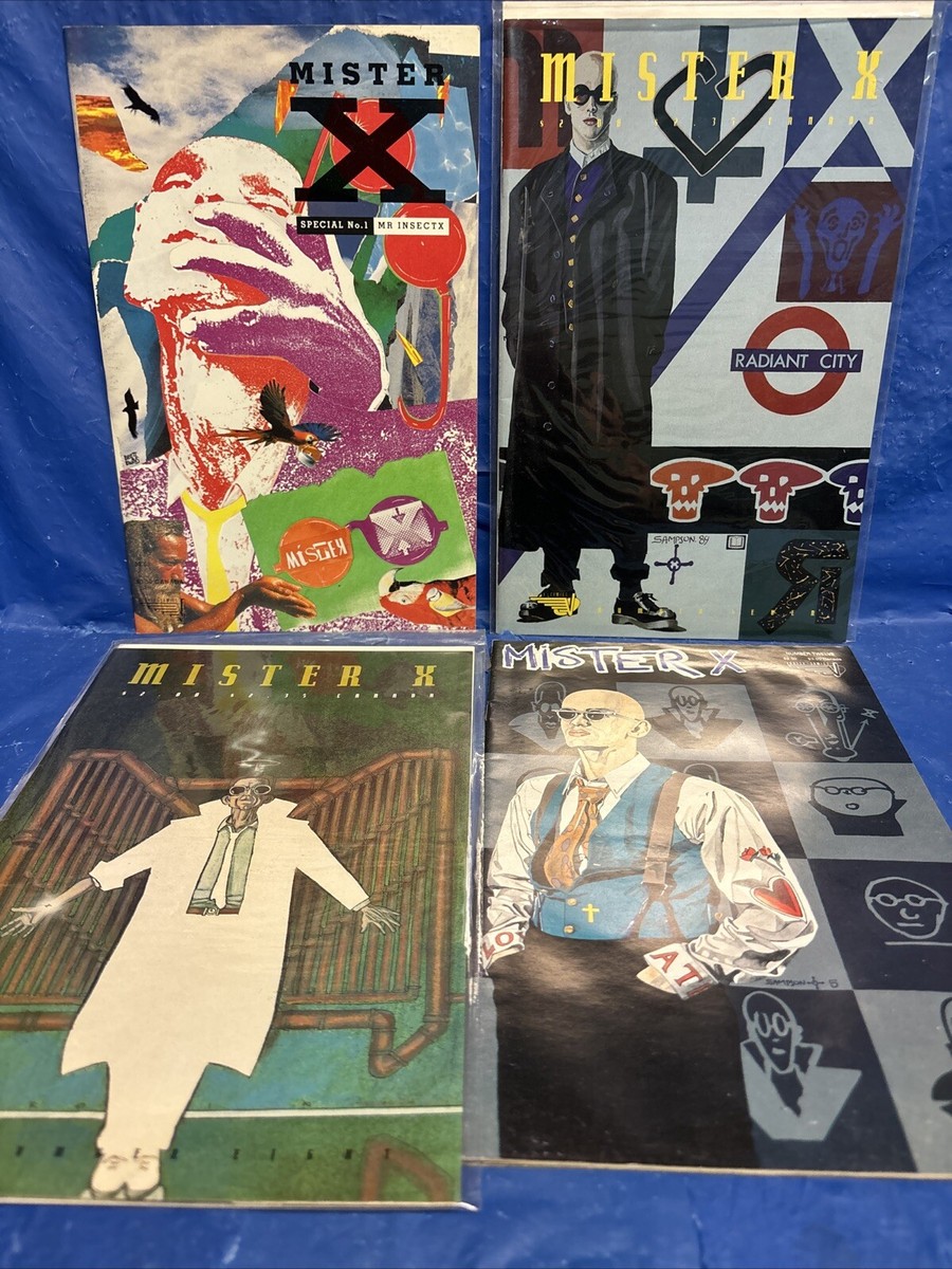 Mister X (1988 2nd Series, 1990) COMIC LOT of 4; SPECIAL #1, #7 8