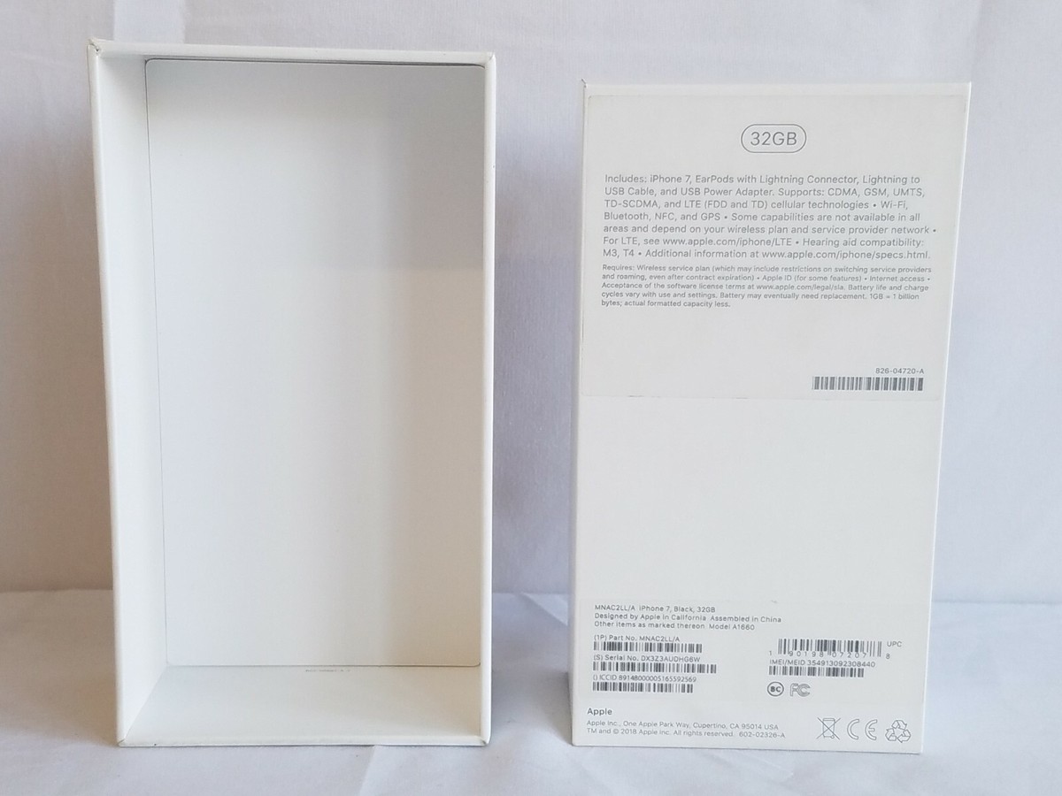Box Package Case For Original Apple iPhone 7 Black MetroPCS Phone