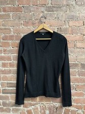 Vintage Helmut Lang Women  s Sweater, Sz 42, Black Cashmere, Issaack Readymade IT