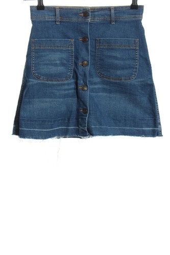 Jupe évasée Esprit Femme - Taille 36, Bleu Et Blanc, Style Décontracté élégant - Occasion Très Bon état