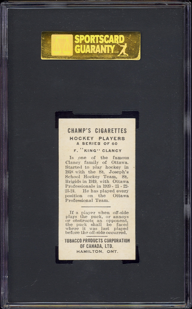 1924-25 C144 Champ's Cigarettes Frank 