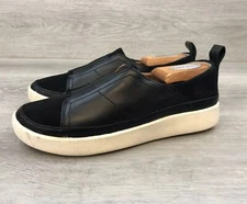 Vionic Zinah Women's Sneaker Black Leather 6.5 Slip On Comfort Casual Shoes